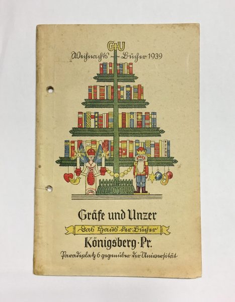 Bücher-Weihnachtsbaum von Gräfe und Unzer (1939), damals Europas größte und modernste Sortimentsbuchhandlung