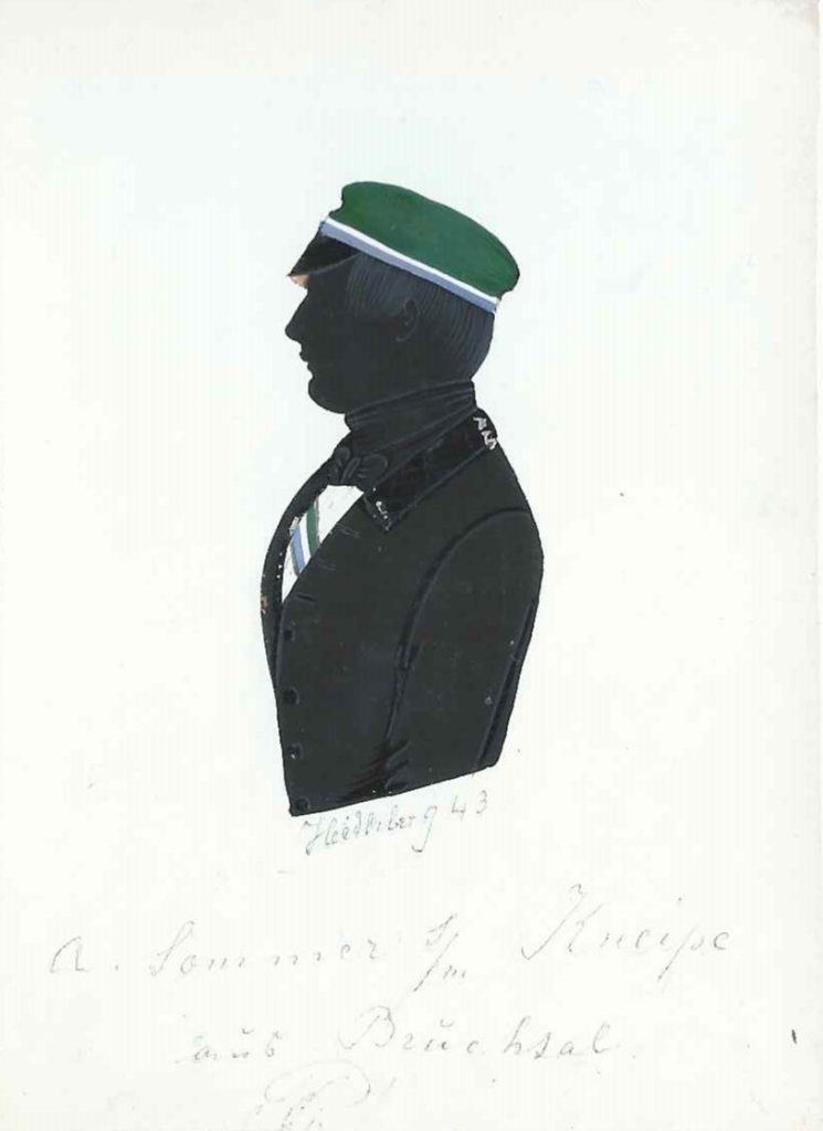 Alfred Sommer kam als Sohn des Hofgerichtsrats Joseph Sommer und dessen Ehefrau Maria Anna Hetzer am 9. April 1824 in Bruchsal zur Welt. Er immatrikulierte sich am 7. November 1842 an der Universität Heidelberg als stud. iur und wurde noch im selben Jahr in die Palatia rezipiert. Weiteres war bislang nicht festzustellen. Sammlung Robert Soppa Saxoniae Konstanz