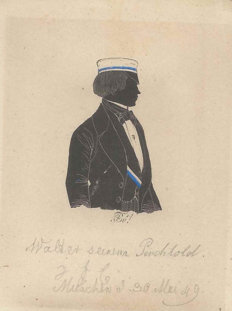 Emil Walter wurde in Oehringen geboren und studierte Pharmazie an der Universität in München. Dort wurde er als Renonce bei Bavaria aktiv und später als Renoncen-Philister in das engere Corps aufgenommen. Walter verstarb 1895 als Rentner in München. Weiteres war bislang nicht festzustellen. Ehemals Sammlung Robert Soppa Saxoniae Konstanz