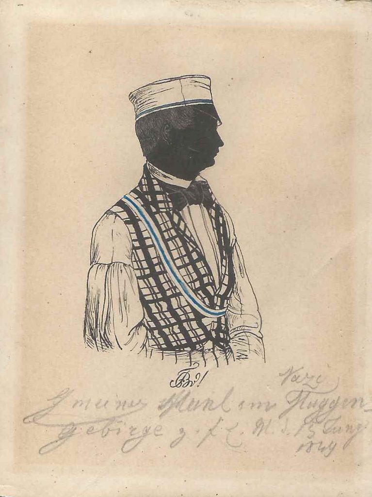 Über Max Gmeiner war bislang wenig festzustellen. Er studierte Pharmazie an der Universität München und wurde 1849 in die dortige Bavaria rezipiert. Später war er als Militärapotheker in München tätig und starb bereits 1854. Privatsammlung.