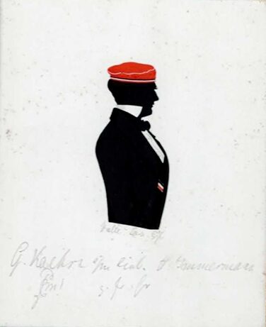 Palaio-Marchia, KCL 1910, 103/13, 1847, Kaern h., Silhouette dat. Jan. 47 → könnte zu den Neugründungsmitgliedern gehören?