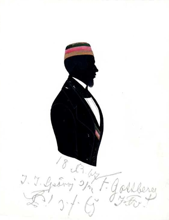 KCL 1910, 115/185, Spörri Jak., Silhouette dat. 1847 (imm. 9. Mai 1846, Alter: 22, re., Me.